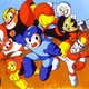 Promotional art from the original Japanese release of Mega Man (Art: Mega Man Knowledge Base)
